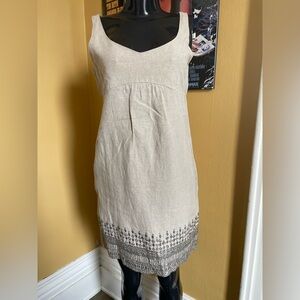 Women’s 100% Organic Linen Dress ( 4 Petite )